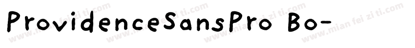 ProvidenceSansPro Bo字体转换